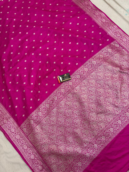 Rani  tussar  banarasi  silk  saree lite  water  zari elegant