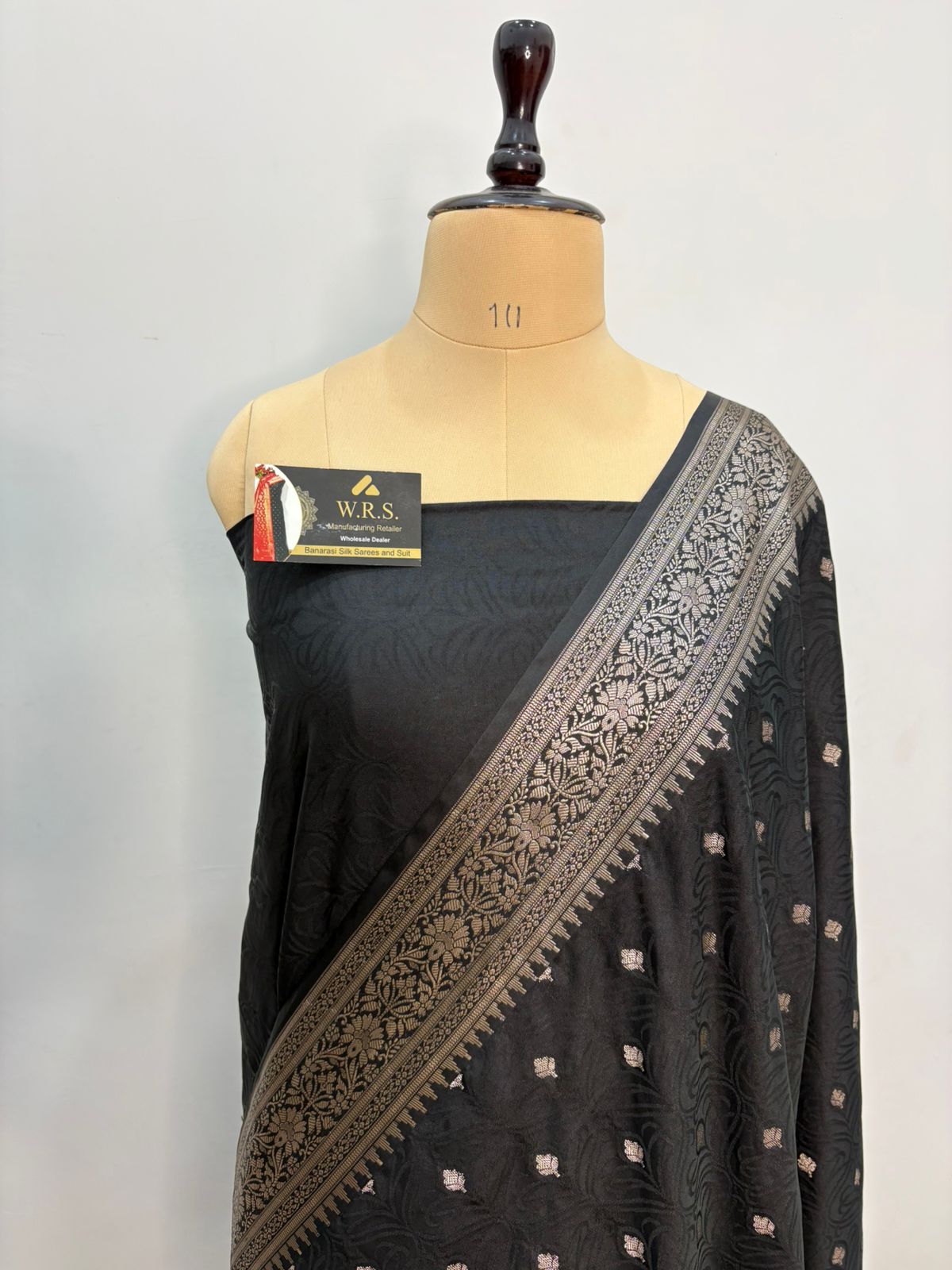 black  tussar banarasi silk saree lite water zari elegand  party  wear