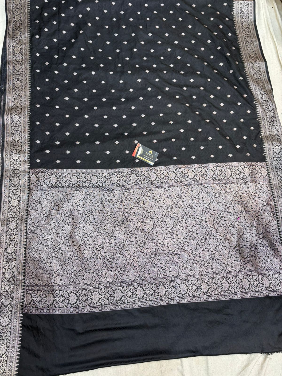 black  tussar banarasi silk saree lite water zari elegand  party  wear