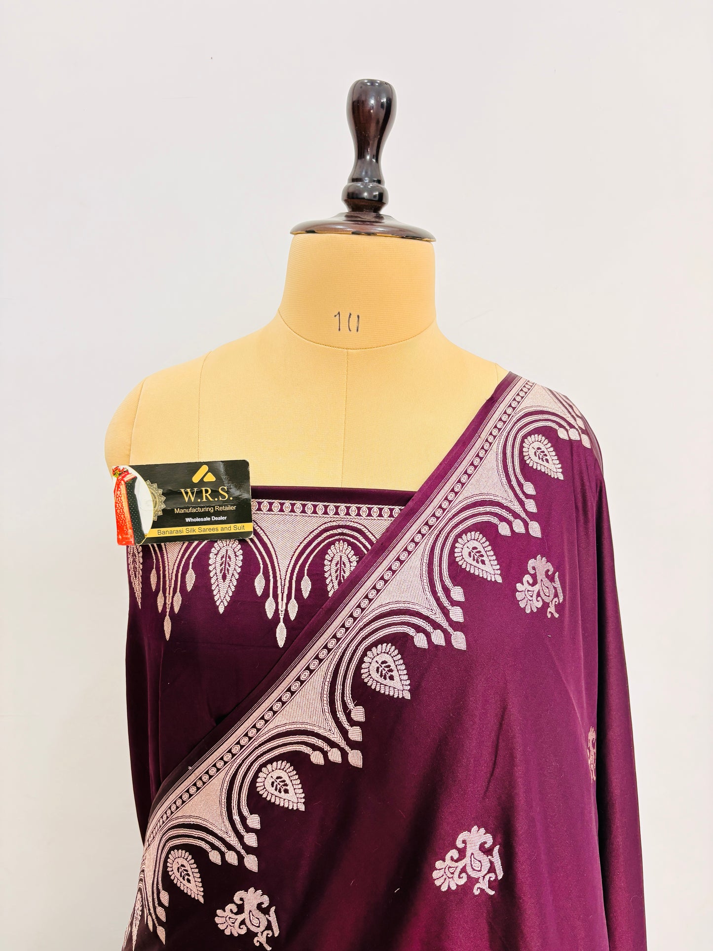 Premium Mahroon Katan Mashru Silk Banarasi Saree – Traditional Jacquard Zari Weaving
