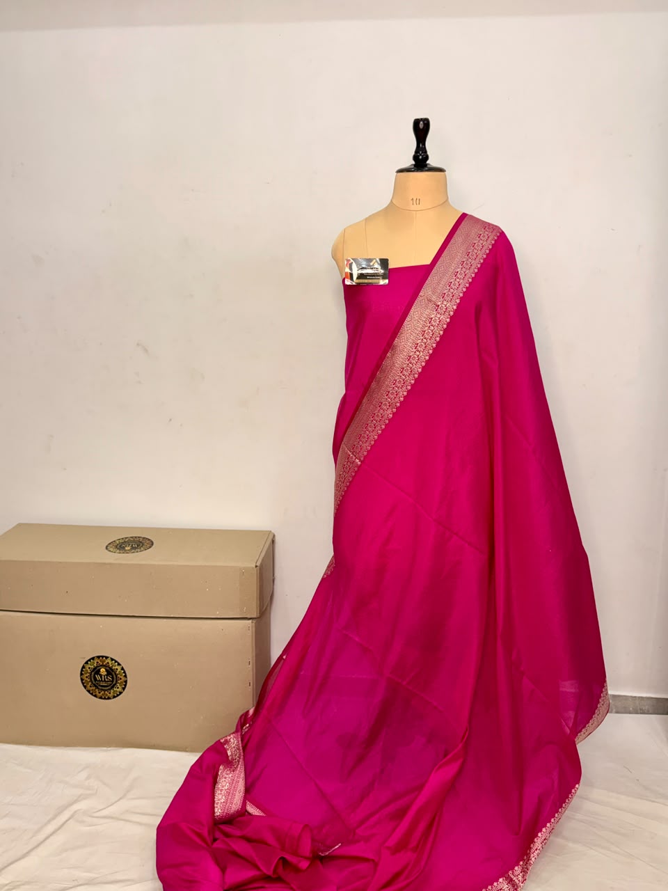 Rani Pink Chiniya D.P.N Banarasi Saree – Soft, Elegant &amp; Festive Wear