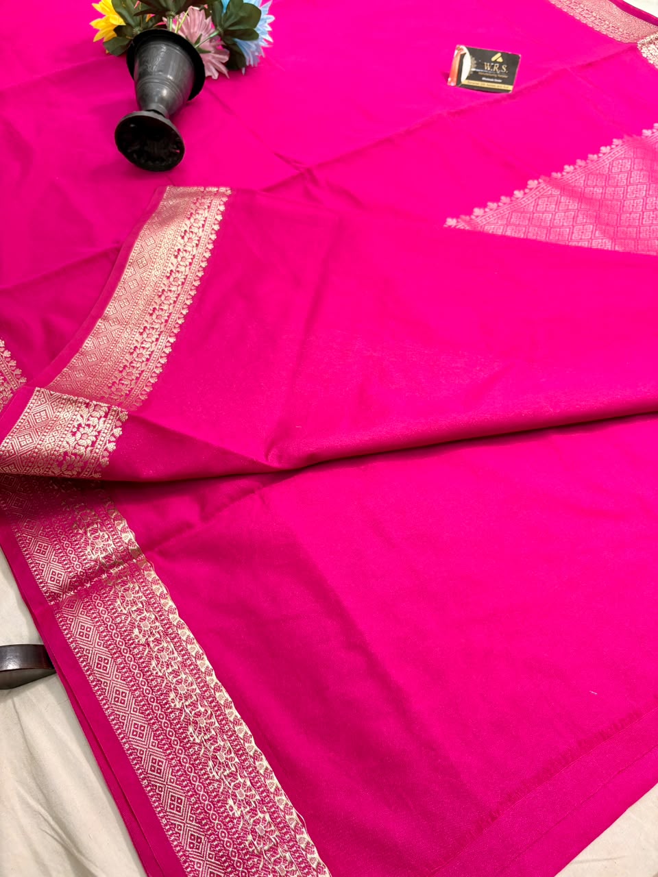 Rani Pink Chiniya D.P.N Banarasi Saree – Soft, Elegant &amp; Festive Wear