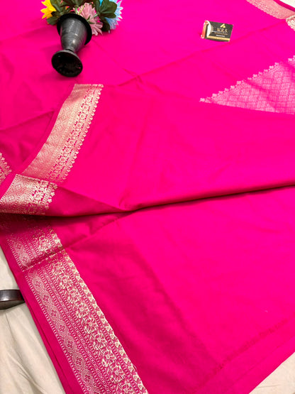 Rani Pink Chiniya D.P.N Banarasi Saree – Soft, Elegant &amp; Festive Wear