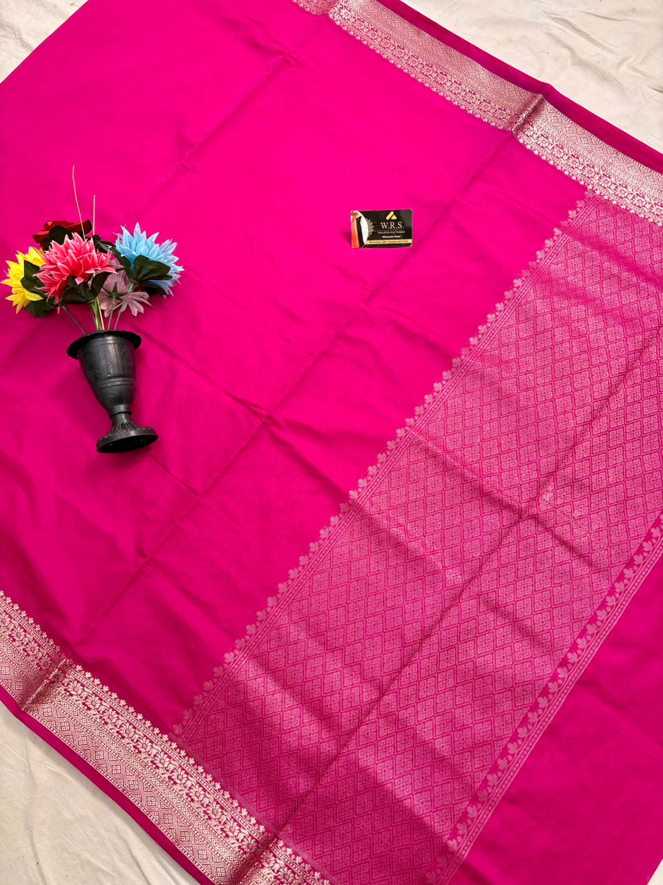 Rani Pink Chiniya D.P.N Banarasi Saree – Soft, Elegant &amp; Festive Wear