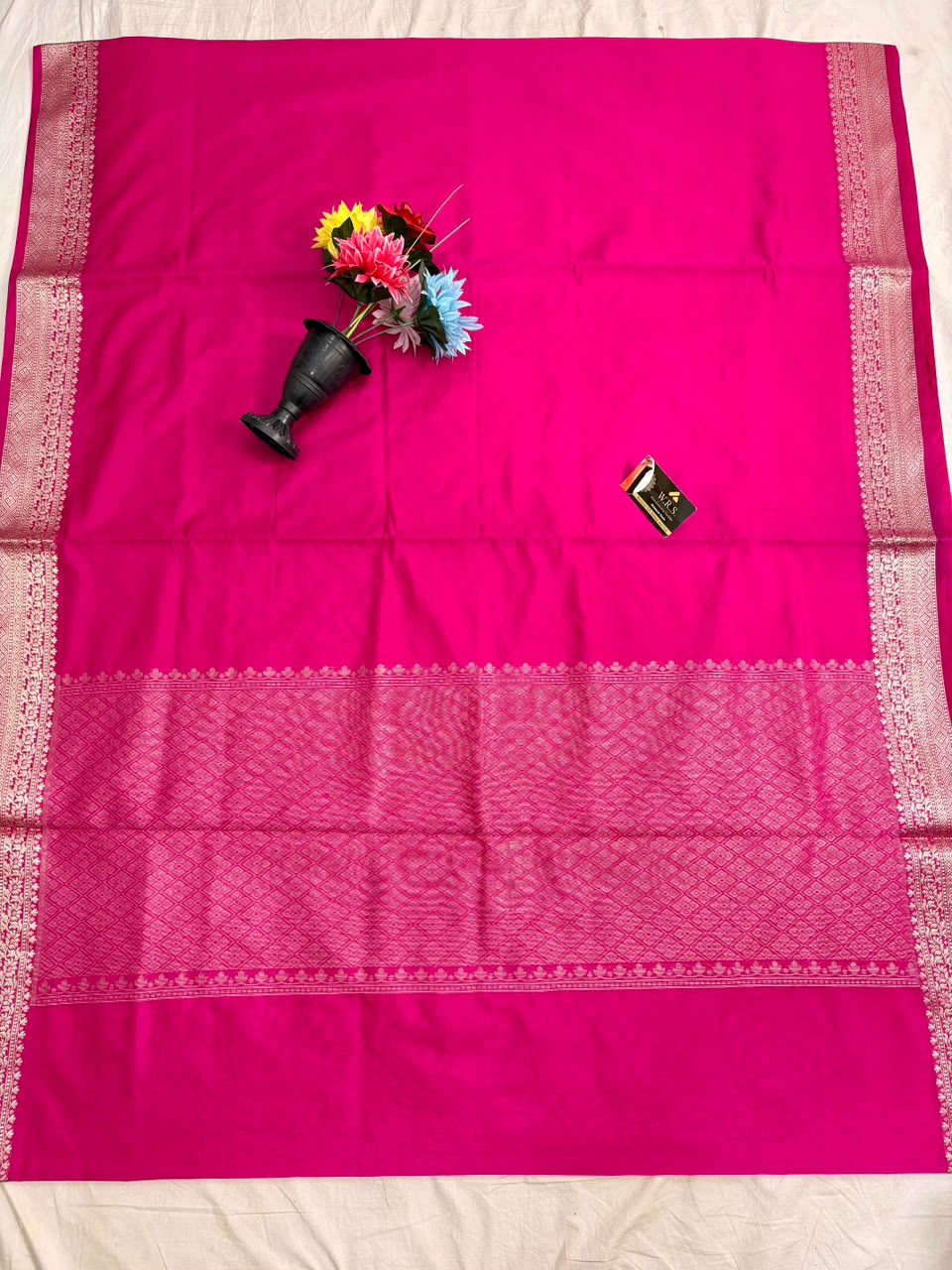Rani Pink Chiniya D.P.N Banarasi Saree – Soft, Elegant &amp; Festive Wear
