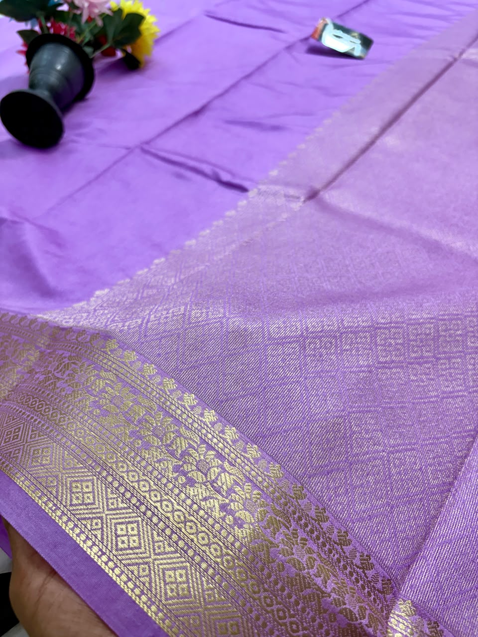 Royal Purple Chiniya D.P.N Banarasi Saree – Soft, Elegant &amp; Festive Wear