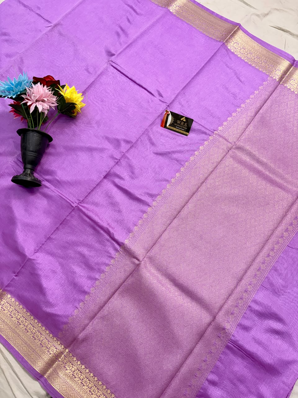 Royal Purple Chiniya D.P.N Banarasi Saree – Soft, Elegant &amp; Festive Wear