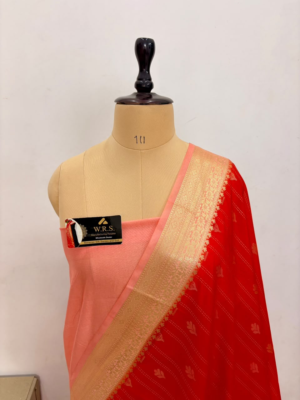 Classic Red Chiniya D.P.N Banarasi Saree – Soft, Elegant &amp; Festive Wear