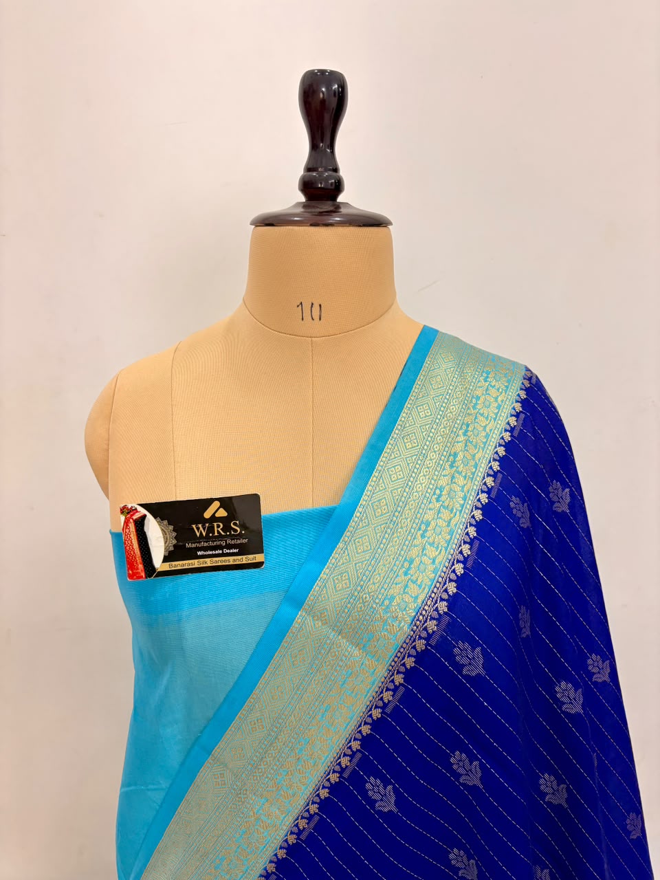 Royal Blue Chiniya D.P.N Banarasi Saree – Soft, Elegant &amp; Festive Wear