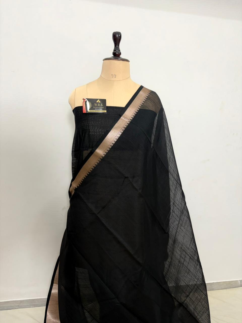 Cotton Banarasi Silk Saree(Multiple Colors)