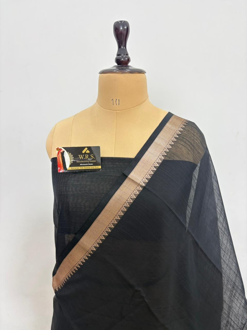 Cotton Banarasi Silk Saree(Multiple Colors)