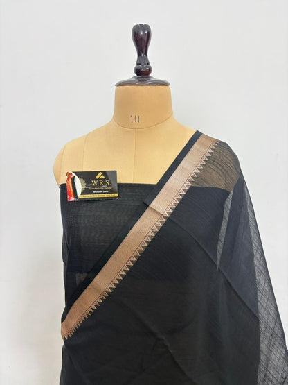 Cotton Banarasi Silk Saree(Multiple Colors)