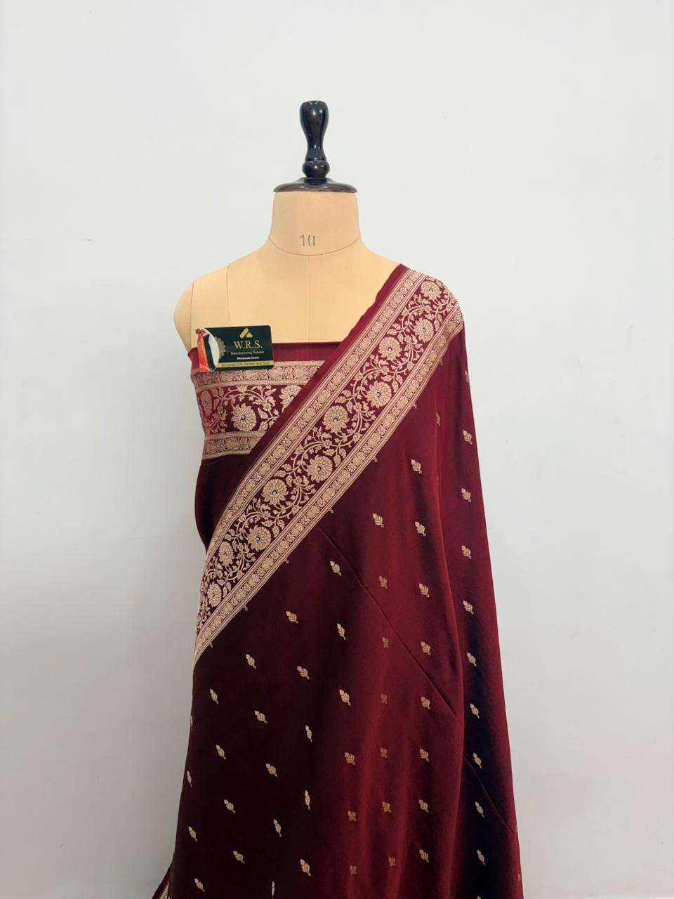Katan Buti Banarasi Silk Saree (Multicolor)