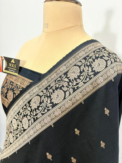 Katan Buti Banarasi Silk Saree (Multicolor)