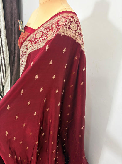 Katan Buti Banarasi Silk Saree (Multicolor)