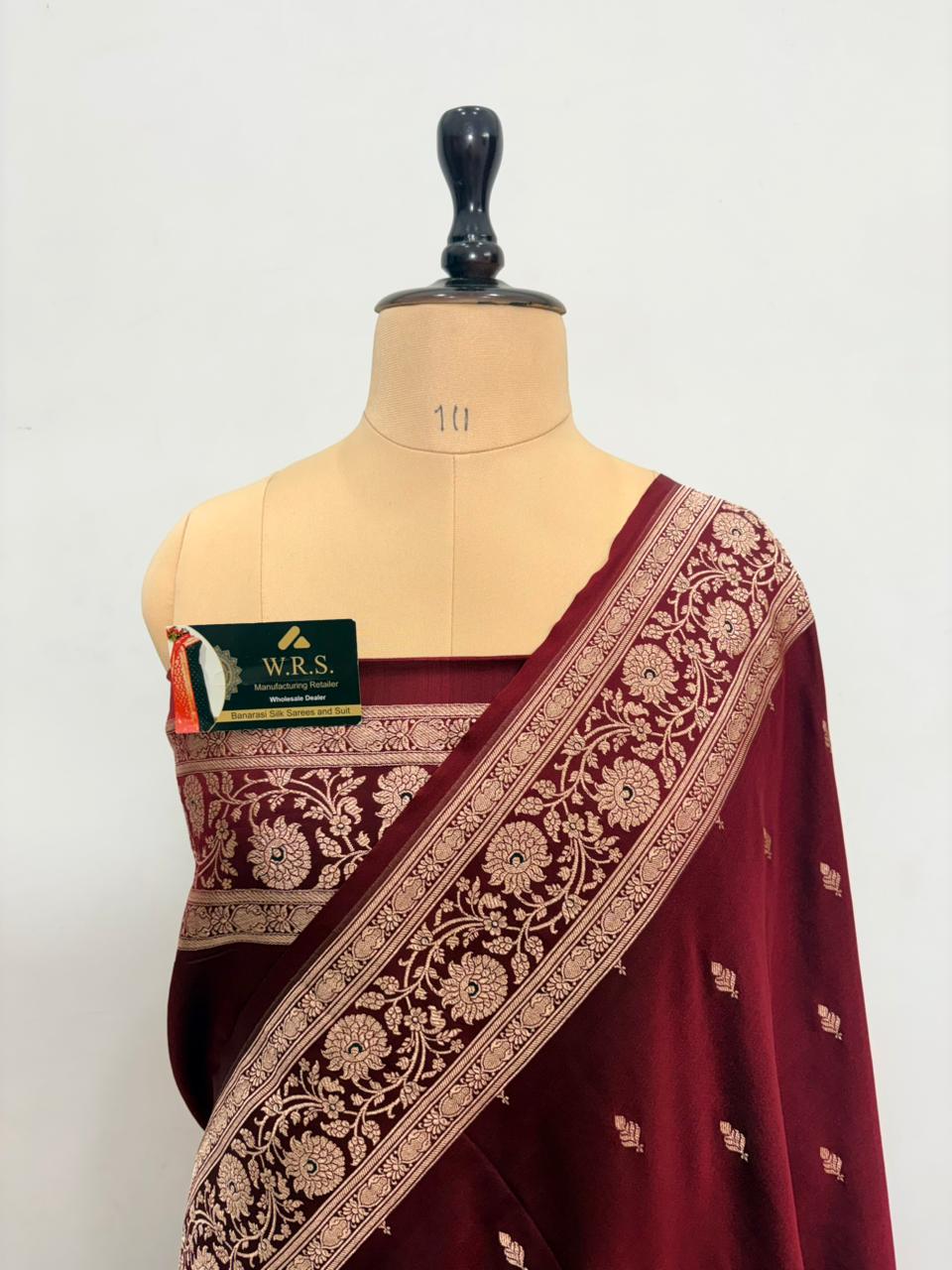 Katan Buti Banarasi Silk Saree (Multicolor)