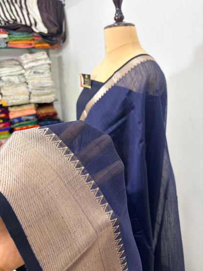 Cotton Banarasi Silk Saree(Multiple Colors)