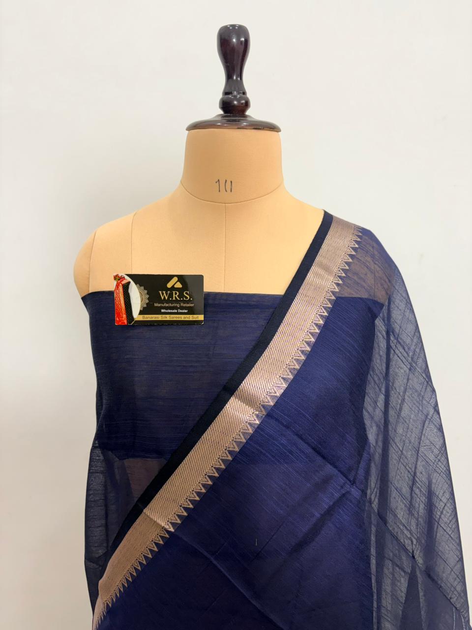 Cotton Banarasi Silk Saree(Multiple Colors)