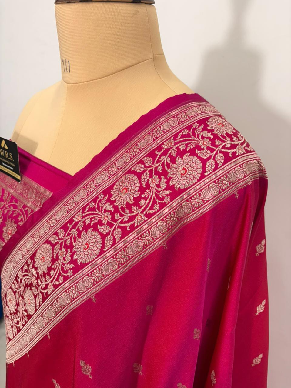 Katan Buti Banarasi Silk Saree (Multicolor)