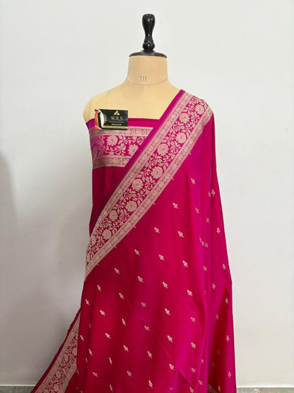 Katan Buti Banarasi Silk Saree (Multicolor)