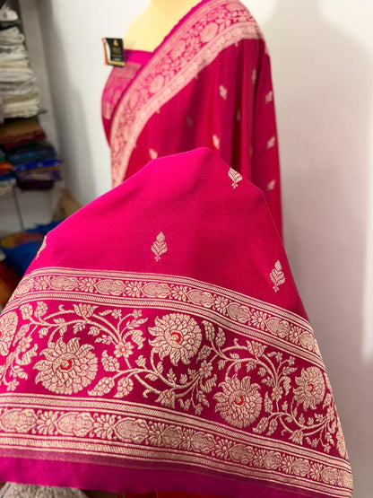 Katan Buti Banarasi Silk Saree (Multicolor)