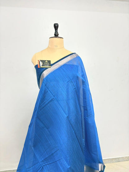 Cotton Banarasi Silk Saree(Multiple Colors)