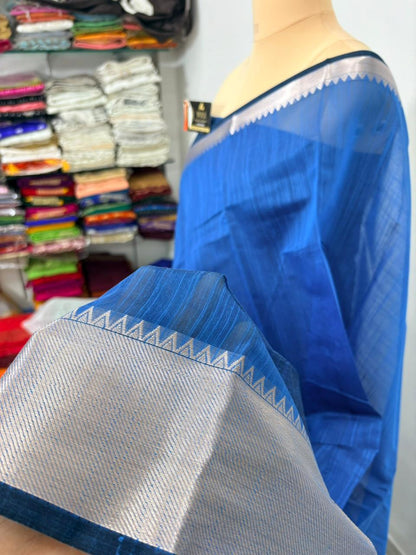 Cotton Banarasi Silk Saree(Multiple Colors)